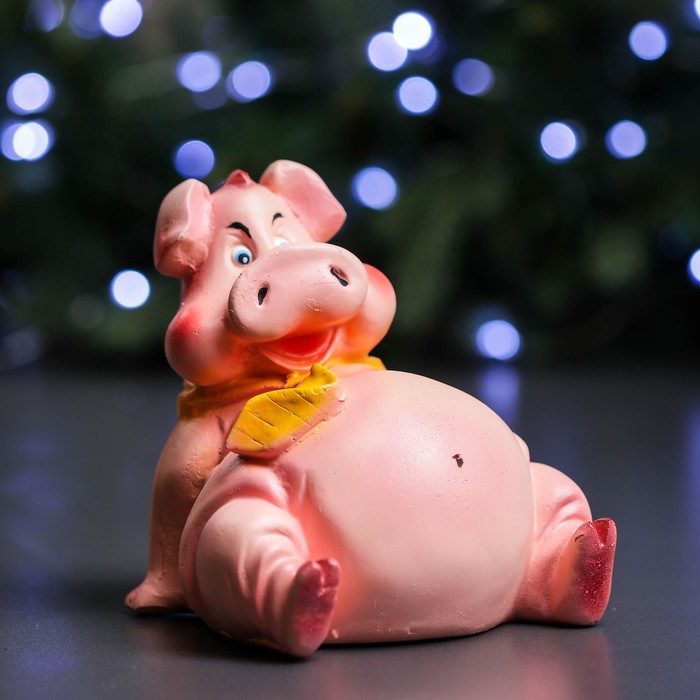 Копилка "Свинка с галстуком" малая