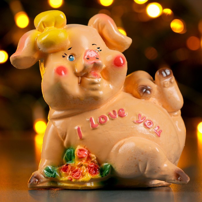 Копилка "Свинка с бантиком"