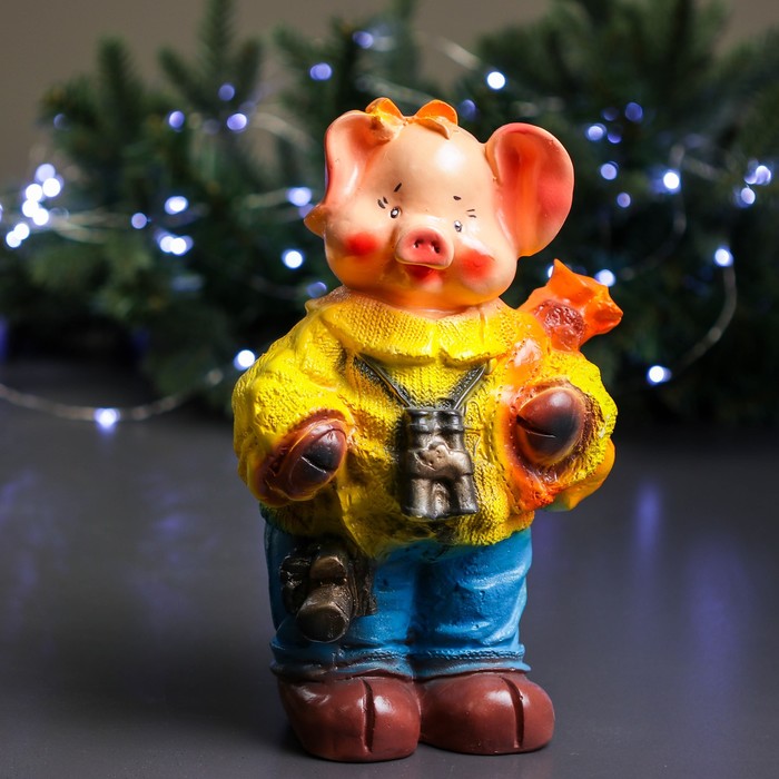 Копилка "Свинка-турист"