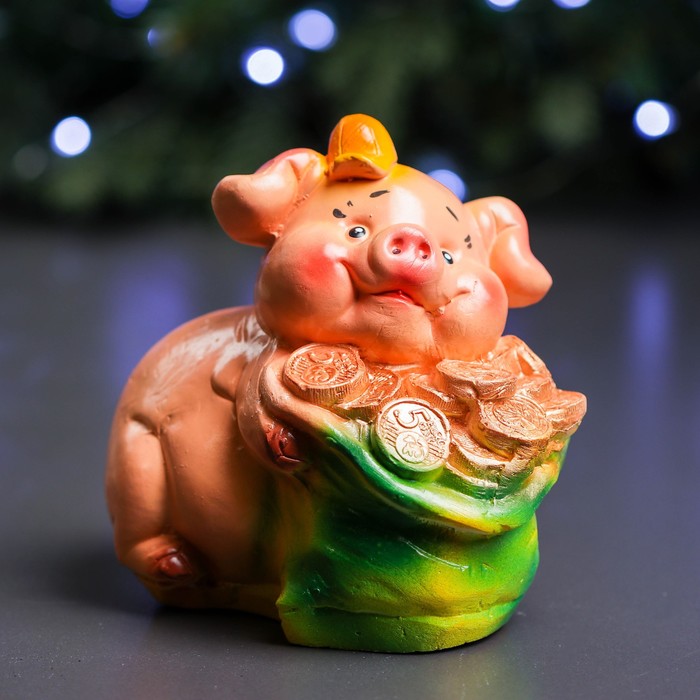 Копилка "Свинка с мешком"