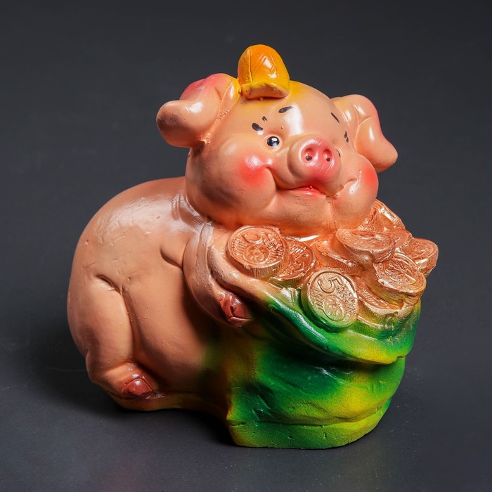 Копилка "Свинка с мешком"