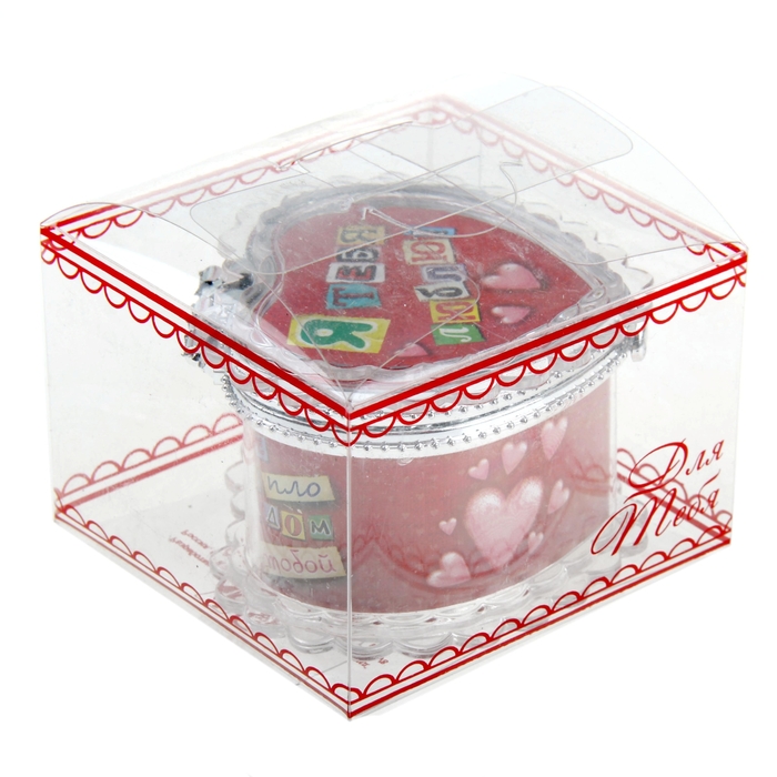 Шкатулка "Я тебя люблю! Мне тепло рядом с тобой!"