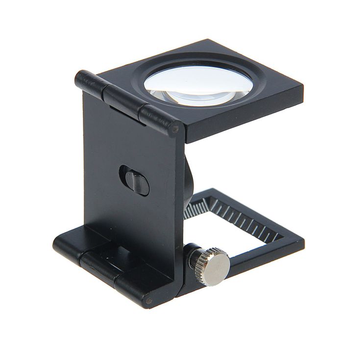 Лупа складная с подсветкой, градуировочная шкала х5, d=3 см, батарейка LR927