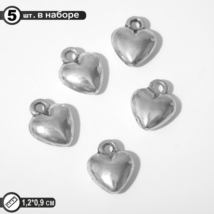

Подвеска "Сердце", цвет чернёное серебро