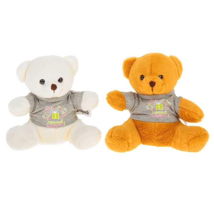 Мягкая игрушка мишка "Лучший подарок" 15см