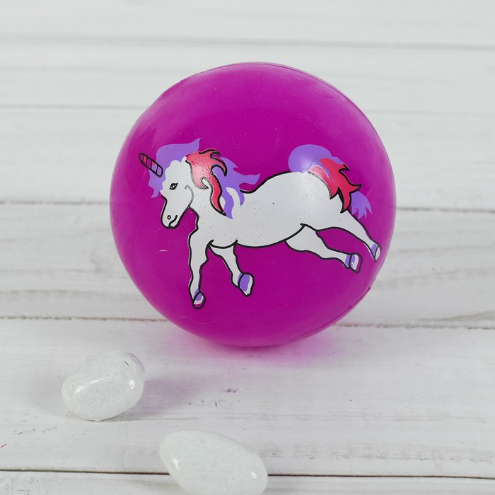 Мяч световой "Единорог" 5,5 см, цвета МИКС