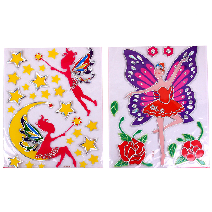 Наклейка интерьерная "Фея/Балерина" МИКС