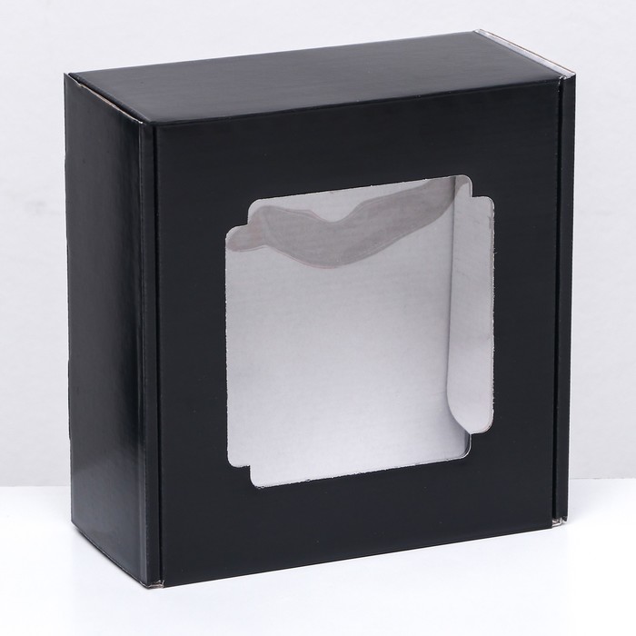 Коробка самосборная, с окном, Малевич 19 х 18 х 8 см коробка самосборная с окном белая 19 х 18 х 9 см