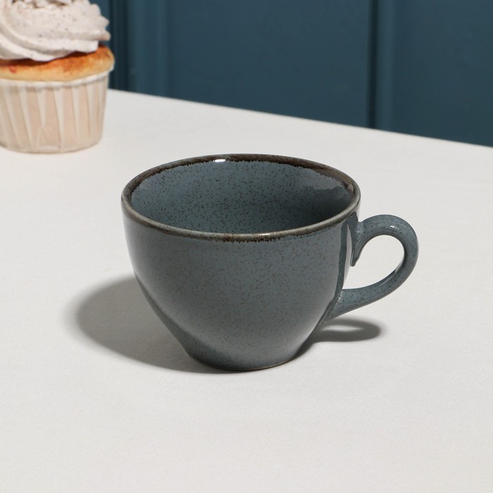 Чашка чайная «Pearl», 220 мл, синяя, фарфор чашка чайная 220 мл рубин белая
