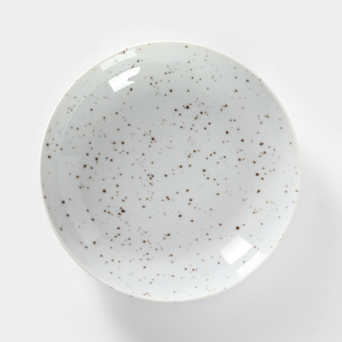 Тарелка фарфоровая глубокая «Points», 700 мл, d=20,5 см тарелка стеклянная глубокая дымка 700 мл 15×7 см