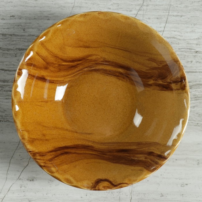 Тарелка "Радуга" коричневая 0,5л