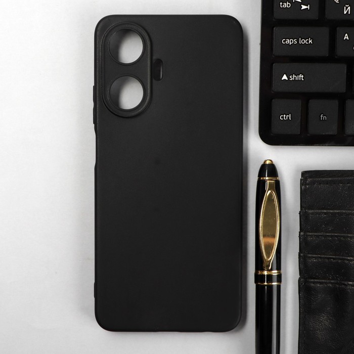 Чехол iBox Case, для телефона Realme C55, силиконовый, черный силиконовый чехол на realme 5i черный кот для реалми 5 и