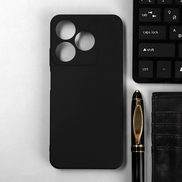 

Чехол iBox Case, для телефона Tecno Spark 10c, силиконовый, черный