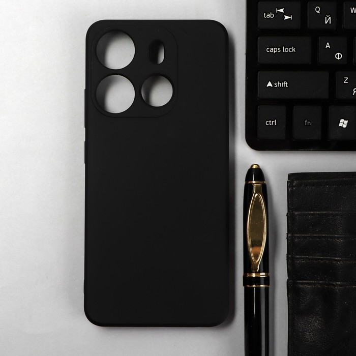Чехол iBox Case, для телефона Tecno Spark GO (2023), силиконовый, черный чехол накладка чехол для телефона krutoff clear case хаги ваги картун кэт для tecno spark 7