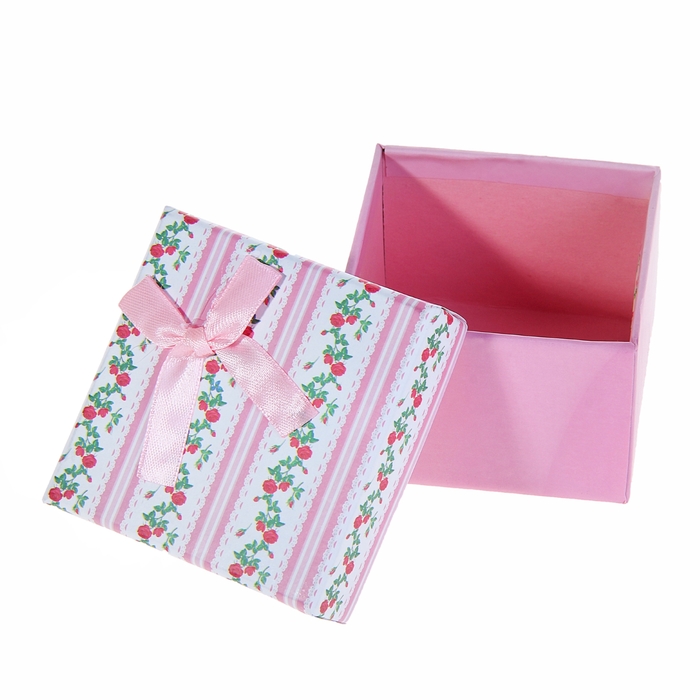 Коробка подарочная "Розочки" 7,5 х 7,5 х 5 см