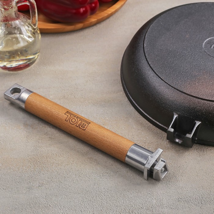 Сковорода 24 см со съемной ручкой, дно 20 см, толщина дна 4 мм