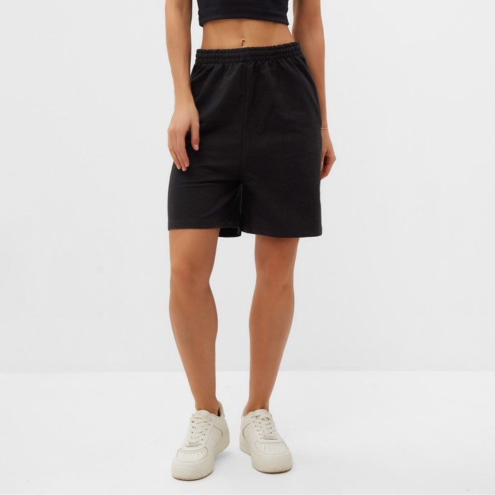 

Шорты женские, цвет чёрный, размер 46