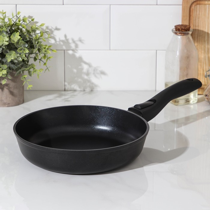Сковорода 24 см со съемной ручкой, с антипригарным покрытием