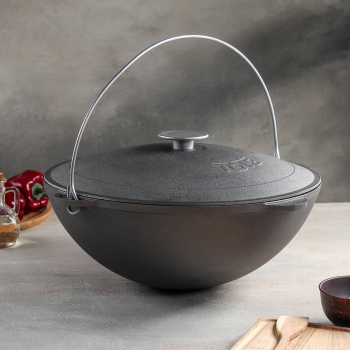 Казан походный 12 л "Туризм" с крышкой