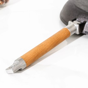 Сковорода чугунная, d=22 см съёмная ручка от Сима-ленд