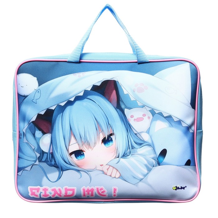 

Папка с ручками, А4, 80мм, 350 х 265 мм, текстильная, (ручка-тесьма), ПМД 4-20 "Аниме милашка" 69427