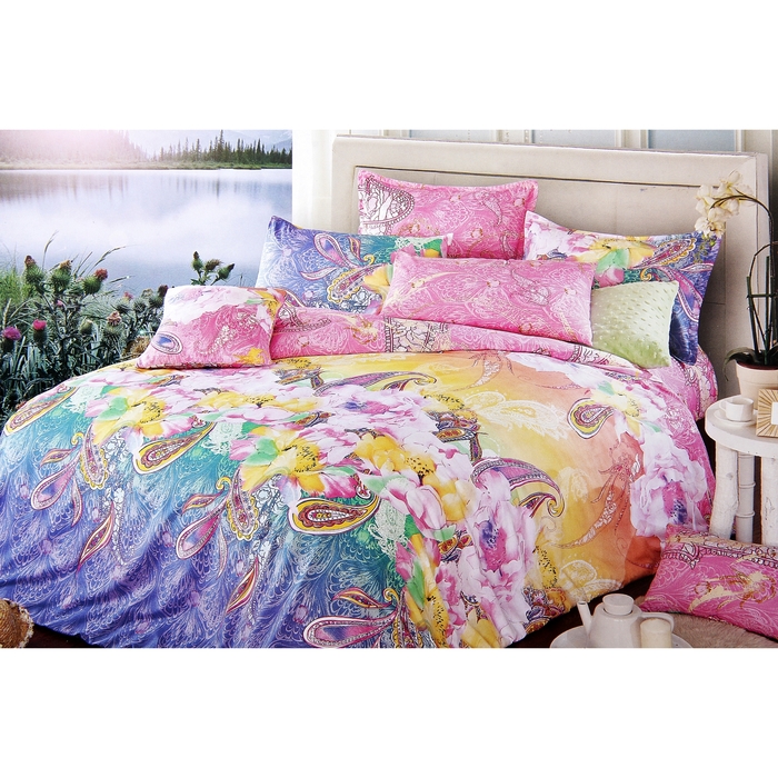 Постельное бельё "Этель Сатин" 2 сп., Афродита 180*210 см, 220*240 см, 50*70 2 шт.