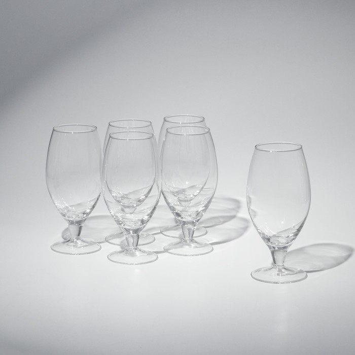 цена Набор бокалов для вина White wine glass set, стеклянный, 230 мл, 6 шт