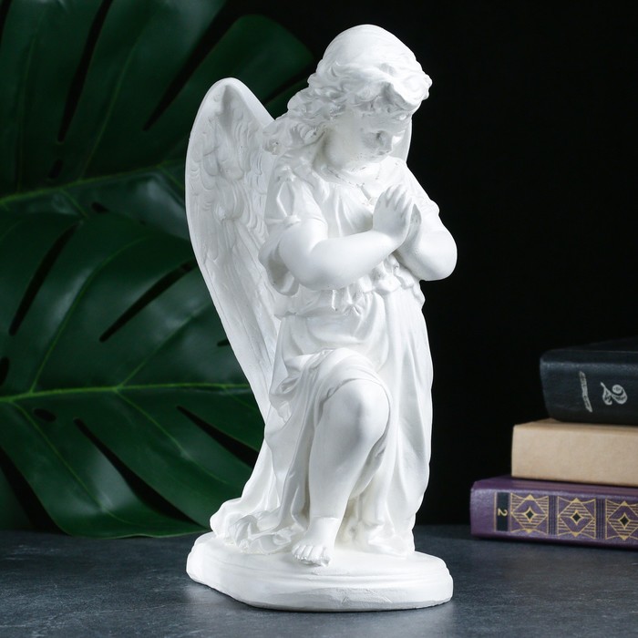 Фигура Ангел молящийся перламутр, 25х15х12см цена и фото