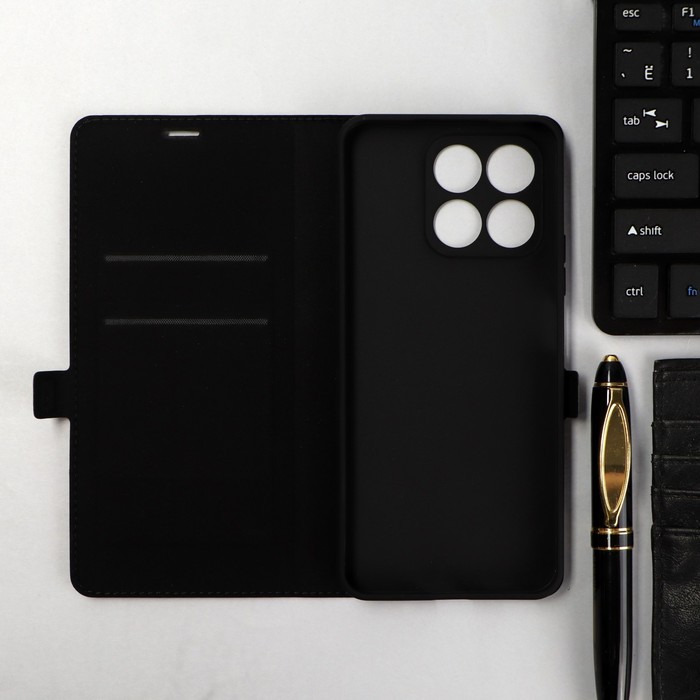 

Чехол-книжка Krutoff Eco Book, для смартфона Honor X8a, черный