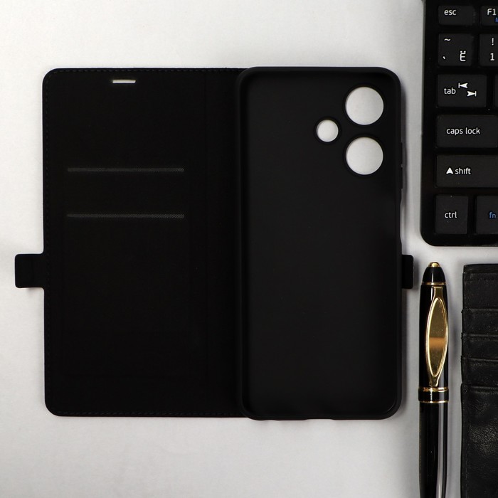 

Чехол-книжка Krutoff Eco Book, для смартфона INFINIX Hot 30i, черный