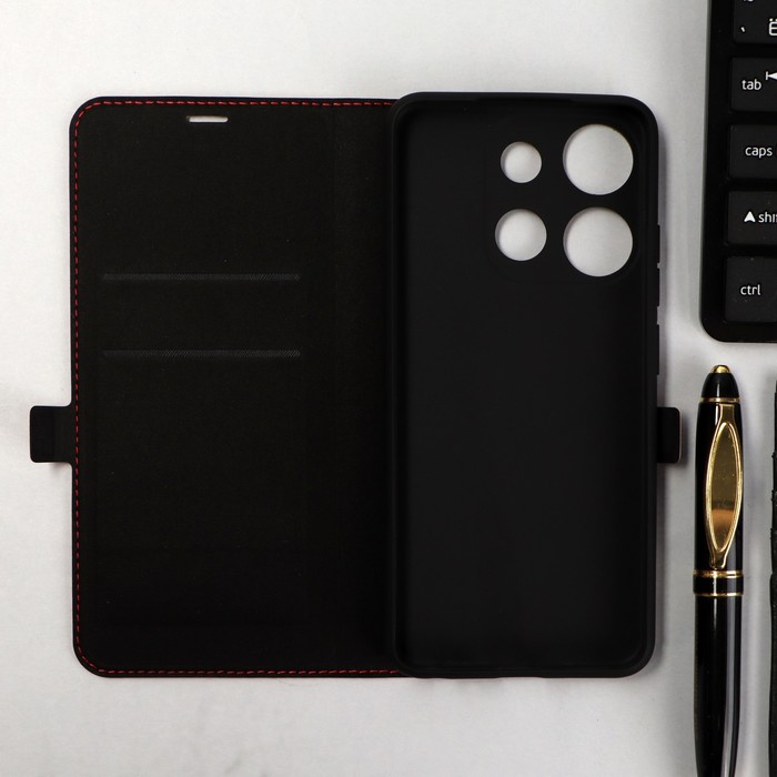 

Чехол-книжка Krutoff Eco Book, для смартфона INFINIX Smart 7, красный