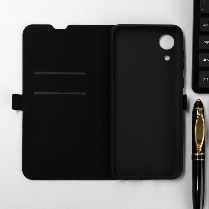 

Чехол-книжка Krutoff Eco Book, для смартфона Samsung Galaxy A03 Core (A032), синий