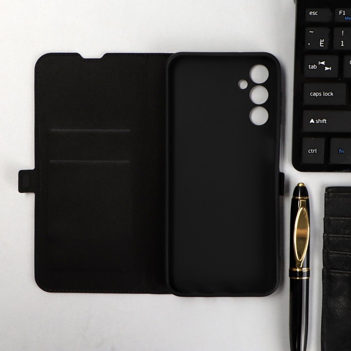 

Чехол-книжка Krutoff Eco Book, для смартфона Samsung Galaxy A14 4G (A145), синий