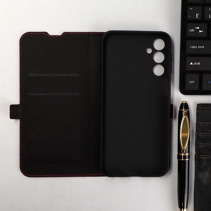 

Чехол-книжка Krutoff Eco Book, для смартфона Samsung Galaxy A24 (A245), красный