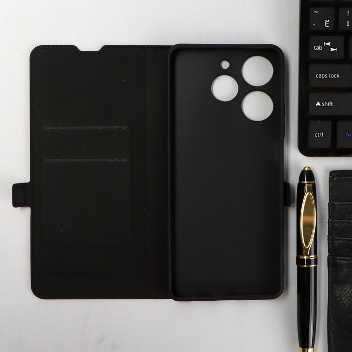 

Чехол-книжка Krutoff Eco Book, для смартфона TECNO Spark 10 Pro, черный