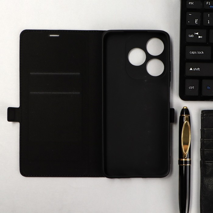 

Чехол-книжка Krutoff Eco Book, для смартфона TECNO Spark 10, черный