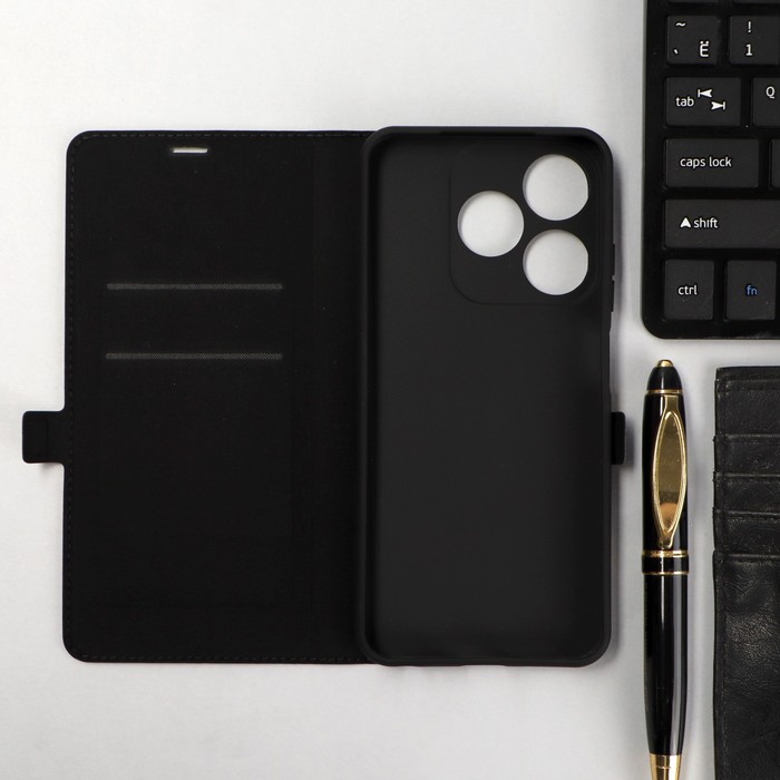 

Чехол-книжка Krutoff Eco Book, для смартфона TECNO Spark 10C, синий