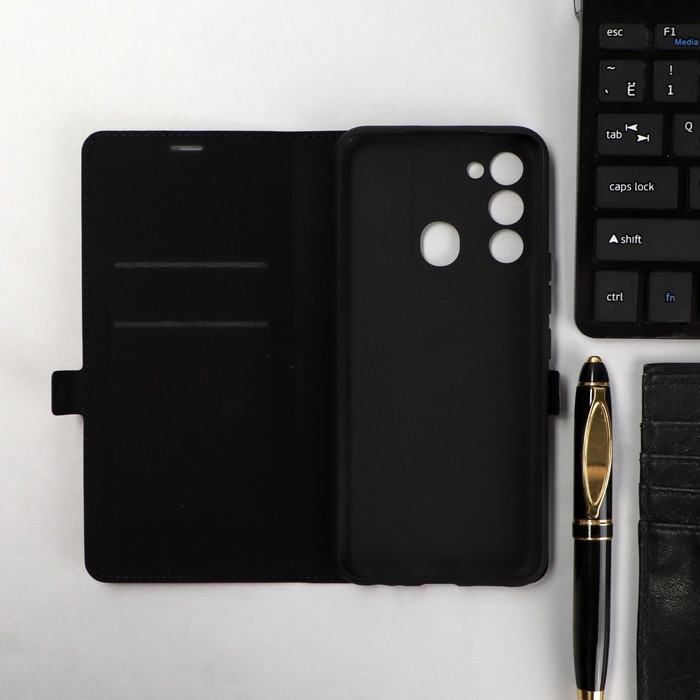 

Чехол-книжка Krutoff Eco Book, для смартфона TECNO Spark 8С/ Spark Go 2022, черный