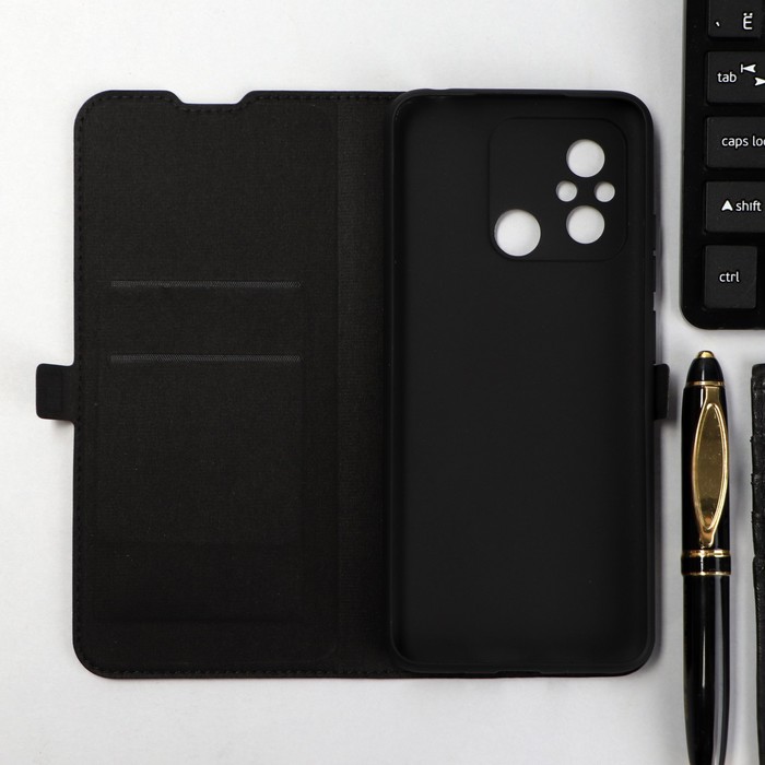 

Чехол-книжка Krutoff Eco Book, для смартфона Xiaomi Redmi 12C, черный