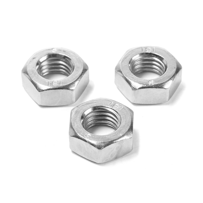 

Гайка шестигранная ТУНДРА krep, DIN934, М6, оцинкованная, 1 кг
