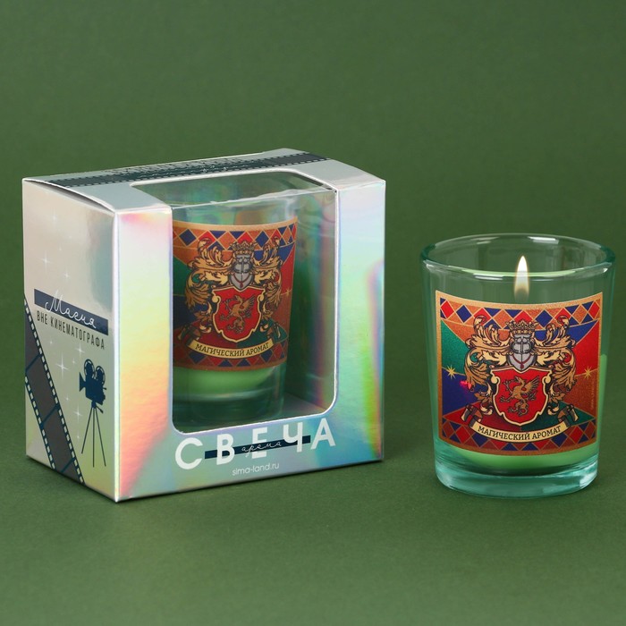 цена Новогодняя свеча в стакане «Магический аромат», сосна