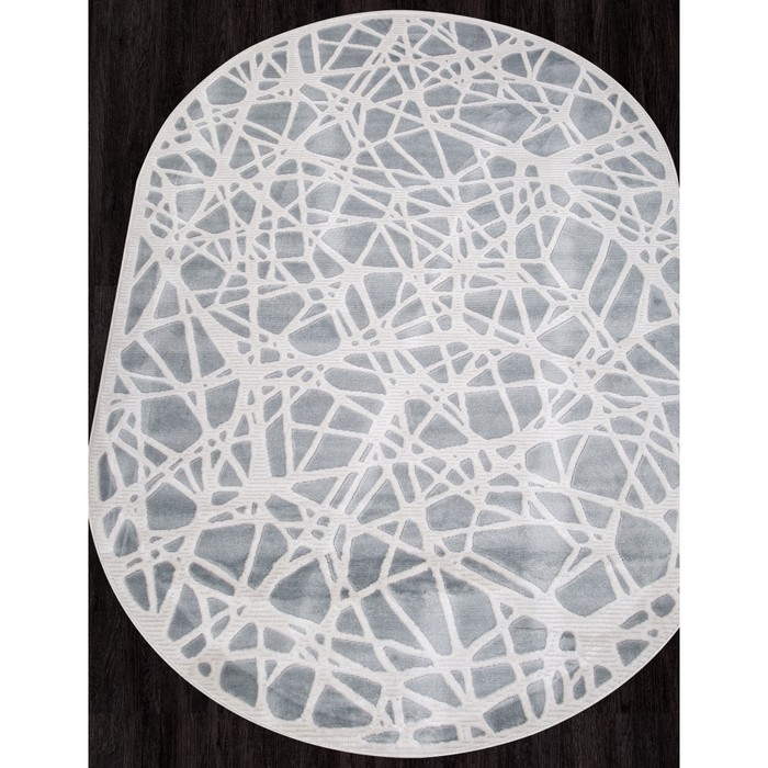 

Ковёр овальный Miranda d967, размер 200x400 см, цвет blue-cream