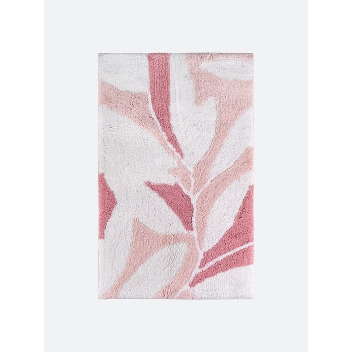 Мягкий коврик Akvarel, для ванной комнаты, 50х80 см, цвет белый розовый мягкий коврик bright colors для ванной комнаты 50х80 см