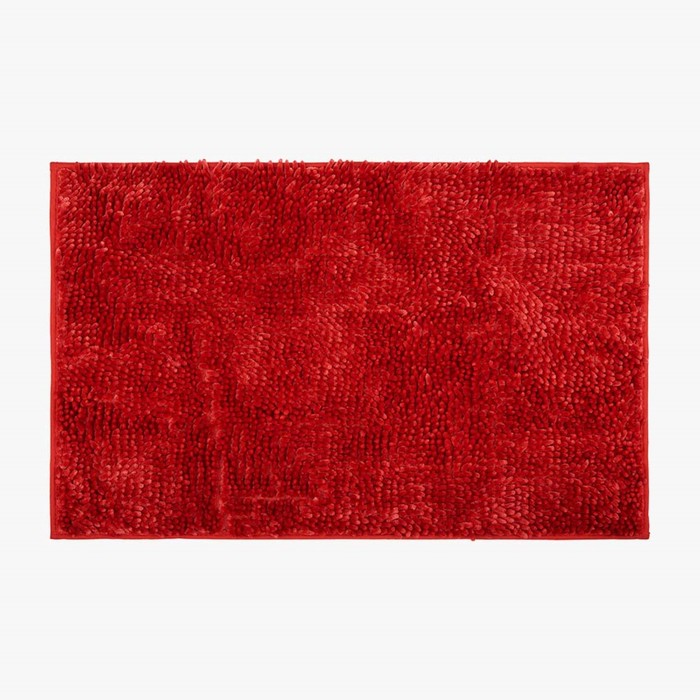 цена Мягкий коврик Expressia для ванной комнаты 50х80 см, цвет красный