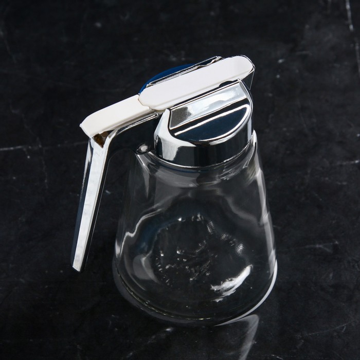 

Сахарница стеклянная с дозатором "Алмаз", цвет белый, 0.4 л, Иран