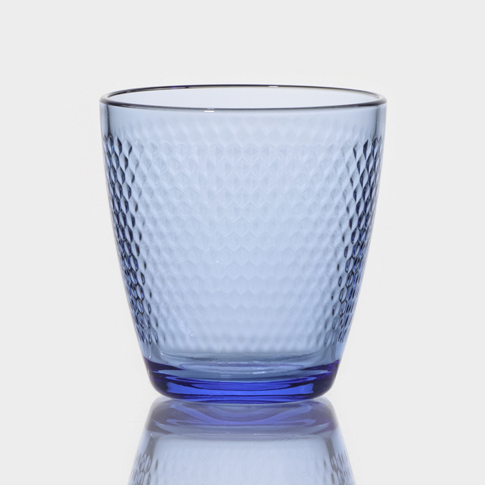 Стакан низкий стеклянный «Концепто Идиль», 250 мл, цвет синий стакан низкий концепто страйпи 250 мл