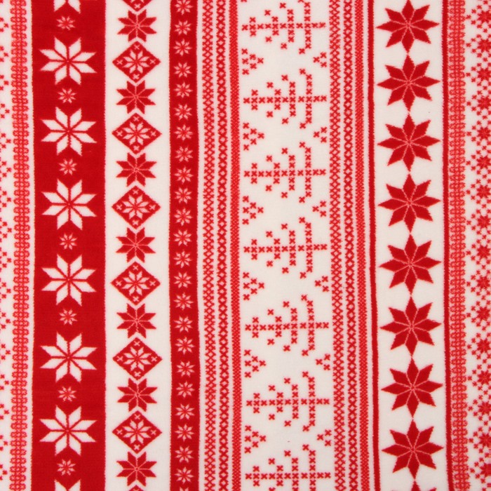 фото Плед этель "новогодний узор" 180*200 см,100% п/э, корал-флис 220 гр/м2