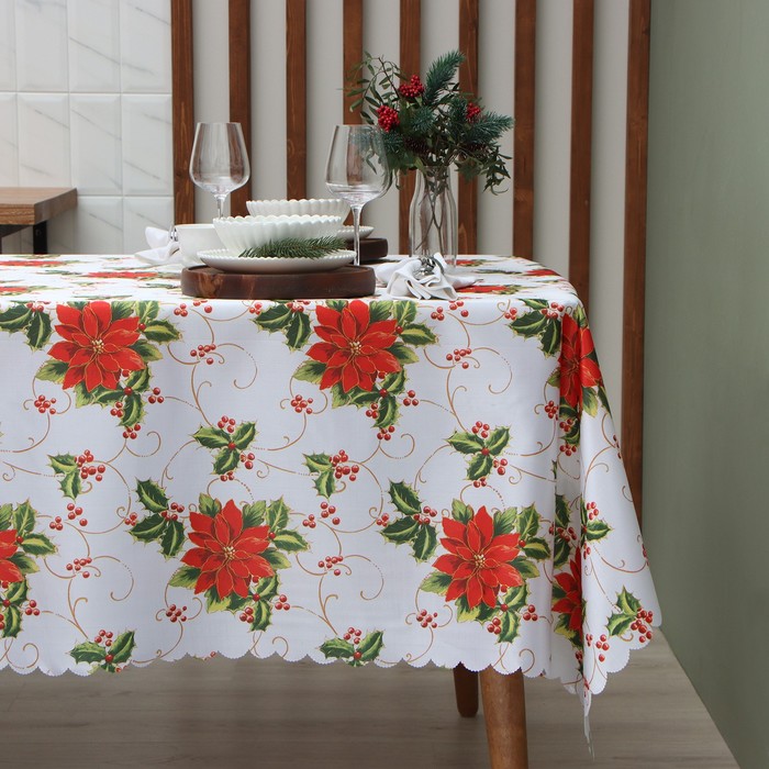 

Скатерть Доляна "В преддверии Рождества" 145*260 см, 100% п/э
