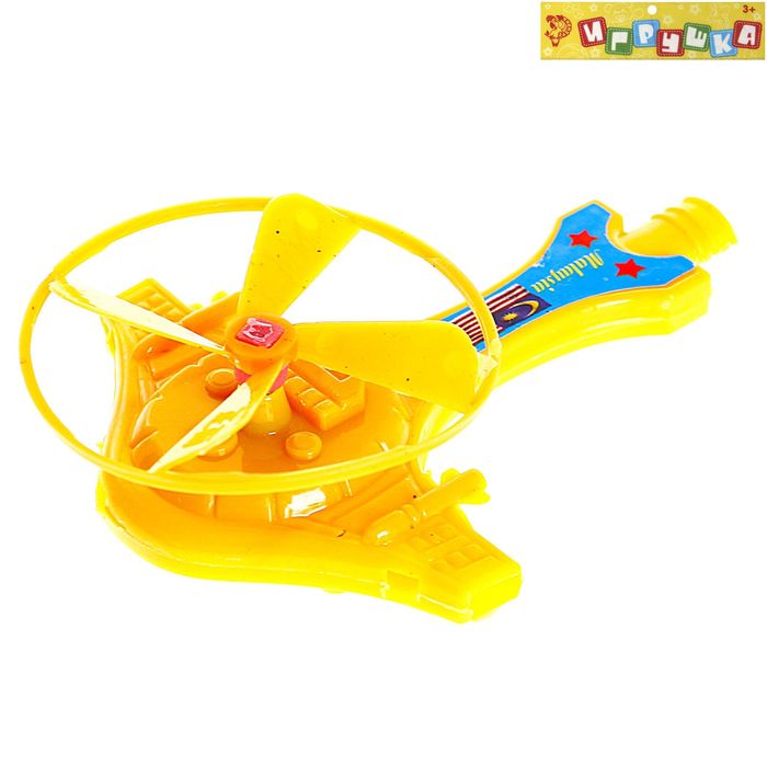 Вертушка с запуском "Аэроплан", цвета МИКС