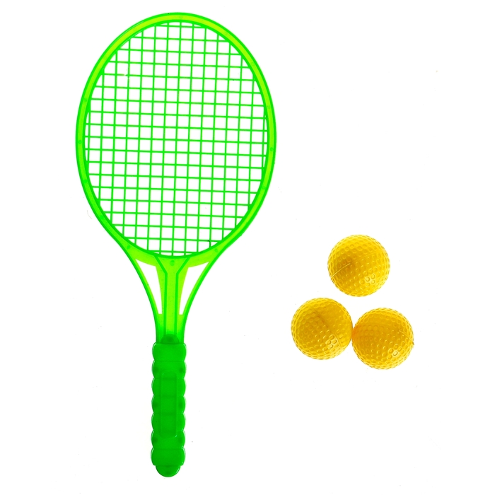 Ракетка "Детский пин-понг", с 3 мячами, цвета МИКС